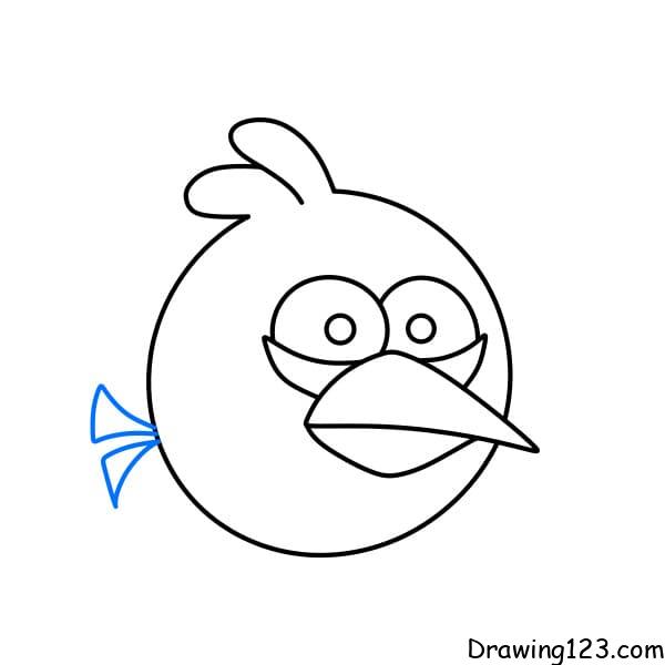 Learn how to draw a White Bird - Angry Birds - Easy draiwng tutorials-saigonsouth.com.vn
