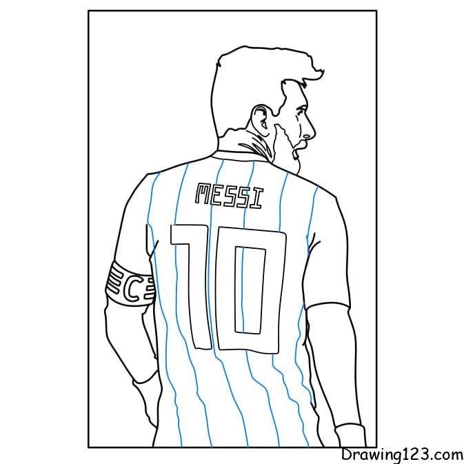 Lionel Messi holding his shirt, Argentina copa america