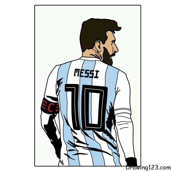How-to-draw-Lionel-Messi-step-16