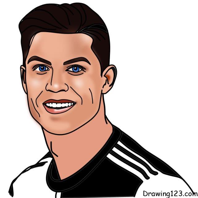 Cristiano Ronaldo Sketch Drawing by Udit Raj - Pixels-saigonsouth.com.vn
