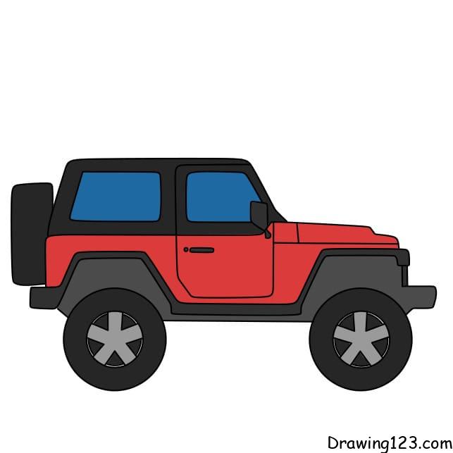 How-to-draw-a-Jeep-step-12
