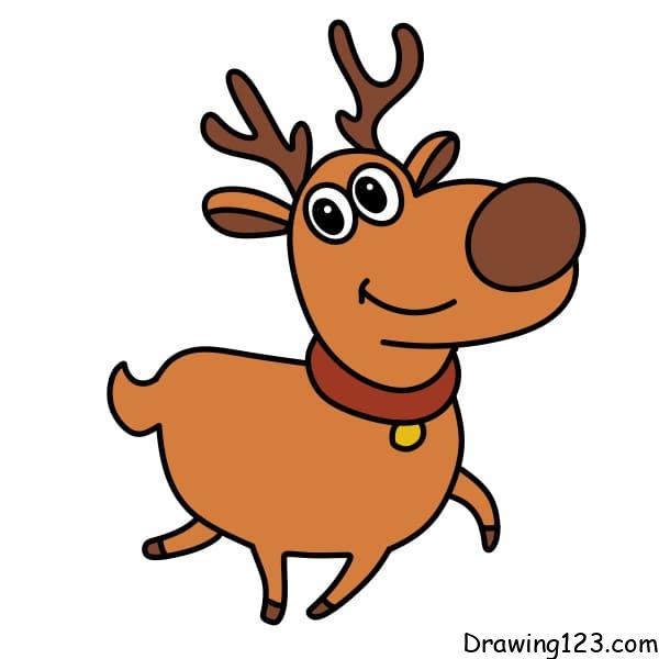 How-to-draw-reindeer-step-9-5 イラスト