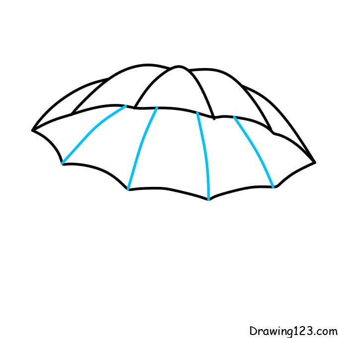 How To Draw A Umbrella - ClipArt Best