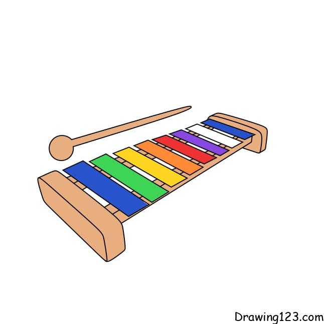 How-to-draw-Xylophone-step-5-1