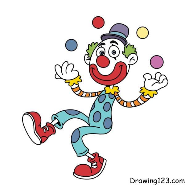How-to-draw-a-clown-step11