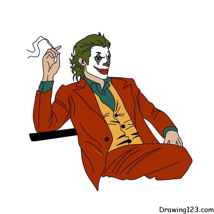How-to-draw-the-clown-Joker-step-10-2