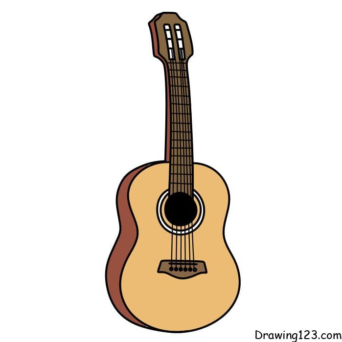 how-to-draw-guitar-step-8