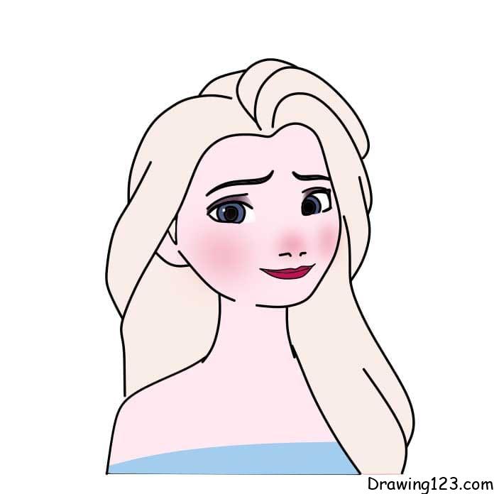 How-to-Draw-Princess-Elsa-Step-6