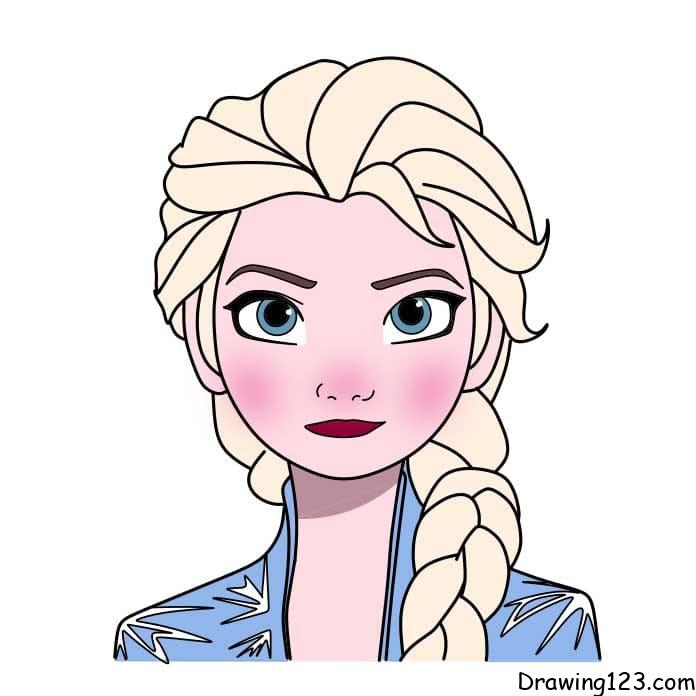 How-to-Draw-Princess-Elsa-Step-9