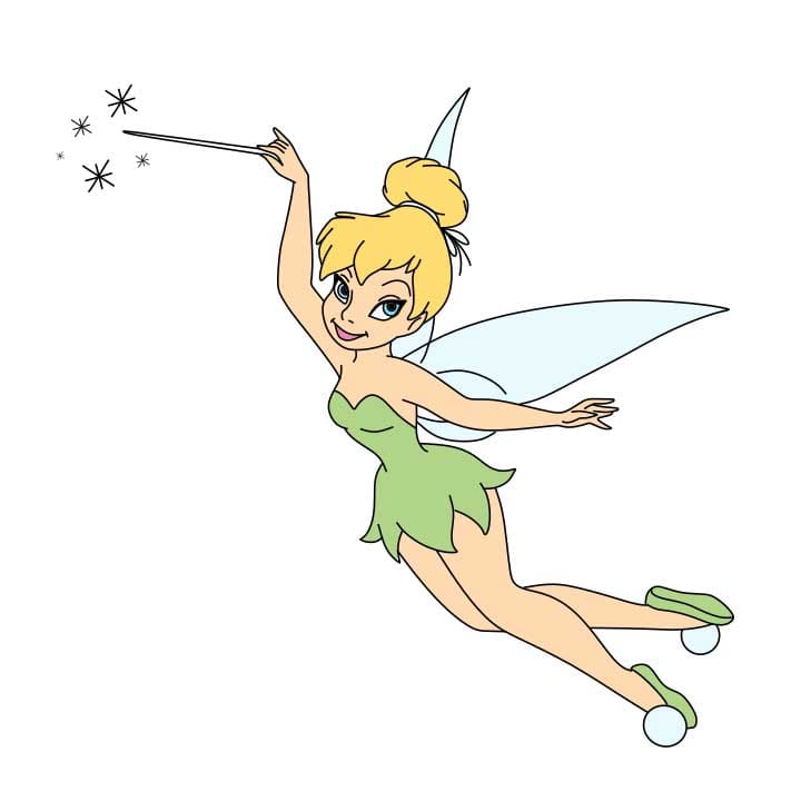 Tinkerbell Drawing  How To Draw Tinkerbell Step By Step