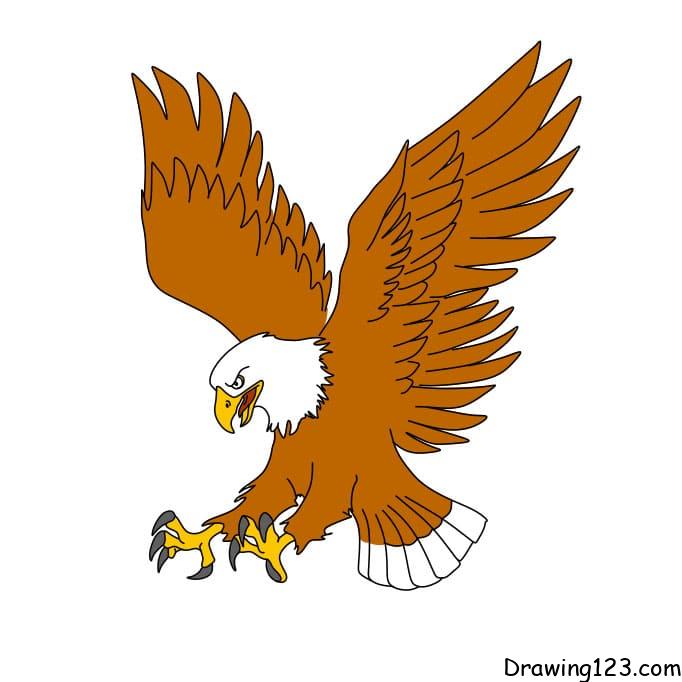 How-to-draw-an-eagle-Step-10