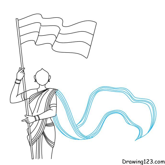 How to draw Independence Day INDIA Step by Step-saigonsouth.com.vn