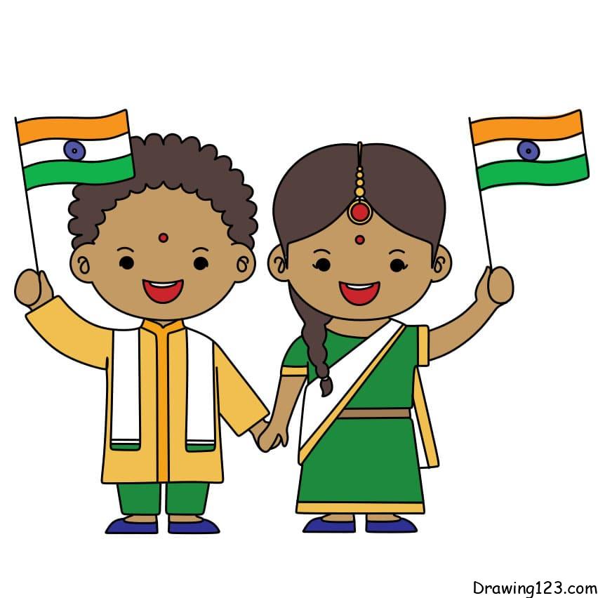 Independence Day Beautiful Drawings INDIA - Lifestyle by Divya-saigonsouth.com.vn