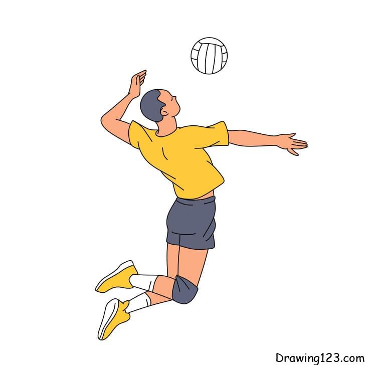 How-to-draw-volleyball-Step-10-4