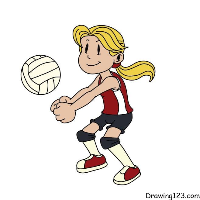 How to draw a Volleyball? - Step by Step Drawing Guide for Kids