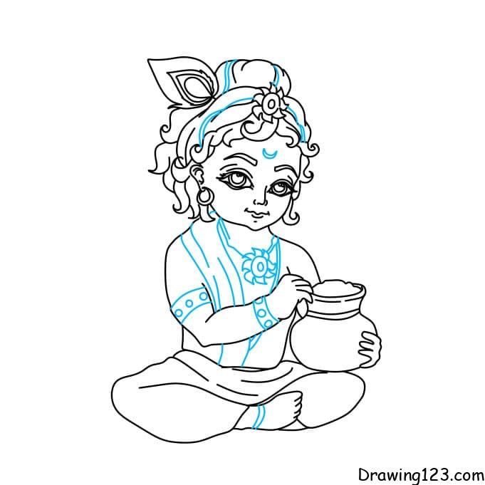 Coloring Pages | Cute Baby Krishna Coloring Pages for Kids-saigonsouth.com.vn