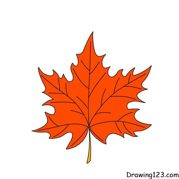 how to draw a leaf step 6 1