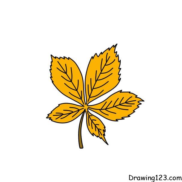 How to Draw Maple Leaves - Easy Leaf step by step drawing lesson - How to  Draw Step by Step Drawing Tutorials