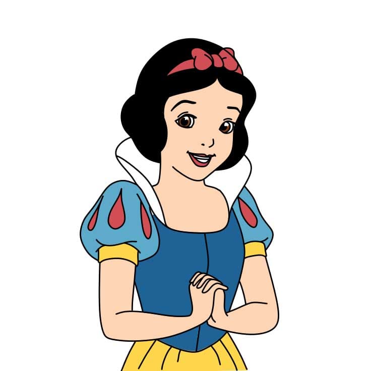 How-to-Draw-Snow-White-Step-10-6