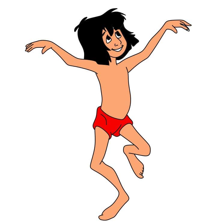 How-to-draw-Mowgli-Step-8-5