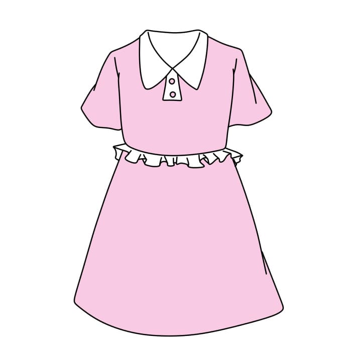 How-to-draw-a-dress-Step-7