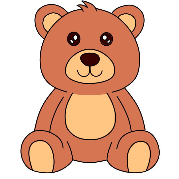 How-to-draw-a-teddy-bear-Step-8-6
