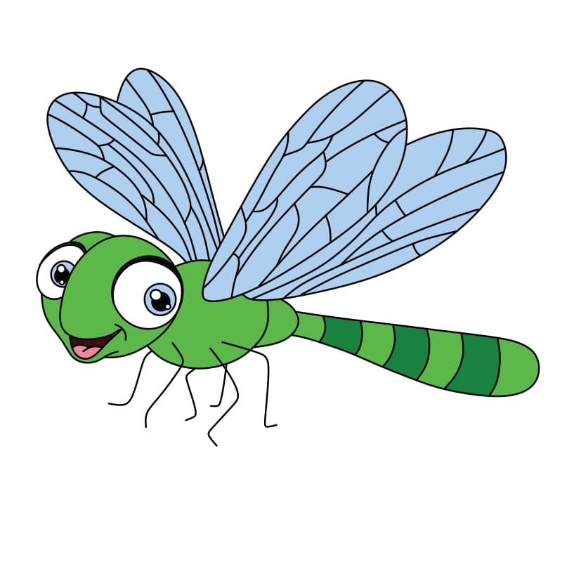 How-to-draw-a-dragonfly-Step-10