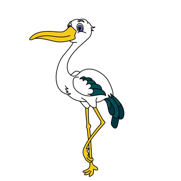 How-to-draw-a-stork-Step-9-2