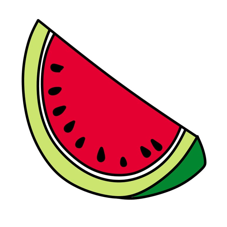 Pисунки How-to-draw-watermelon-Step-5-2