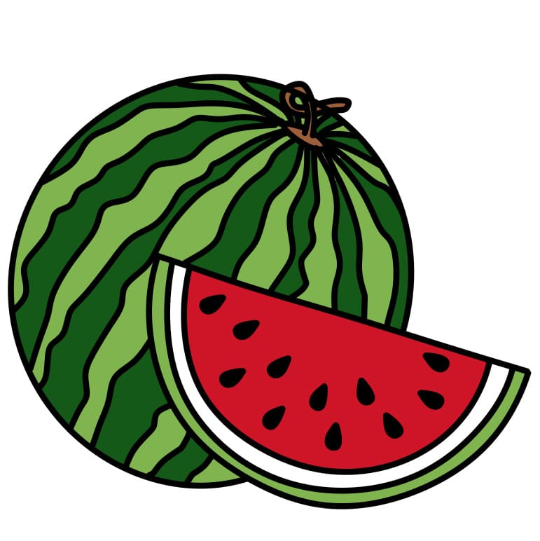 Pисунки How-to-draw-watermelon-Step-7-1