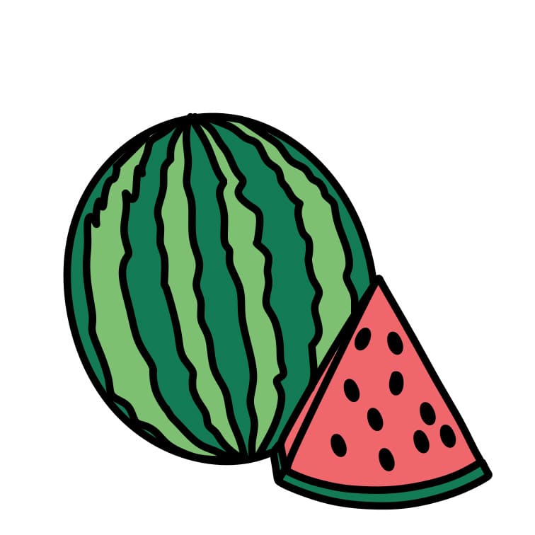 Pисунки How-to-draw-watermelon-Step-7-3