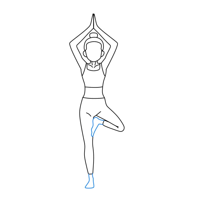 How to Draw a Yoga Pose - Really Easy Drawing Tutorial